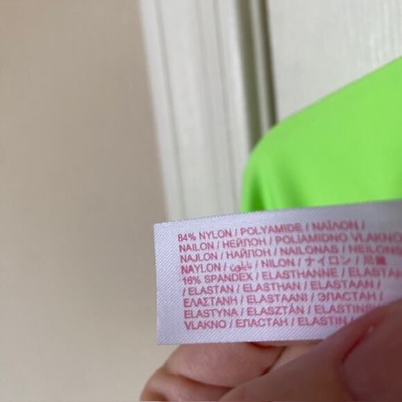 Love Shack Fancy x Hurley Max Solid Blocked Bow Cheeky Surf Swimsuit Medium NWT - Picture 7 of 12